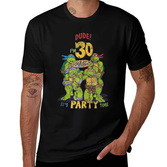 Teenage Mutant Ninja Turtles 30th Birthday Pizza Party  Wrinkle-resistant T-Shirt