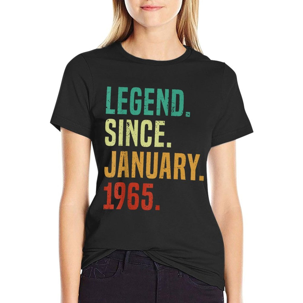 60 Years Old Legend Since January 1965 60th Birthday  Lightweight T-Shirt