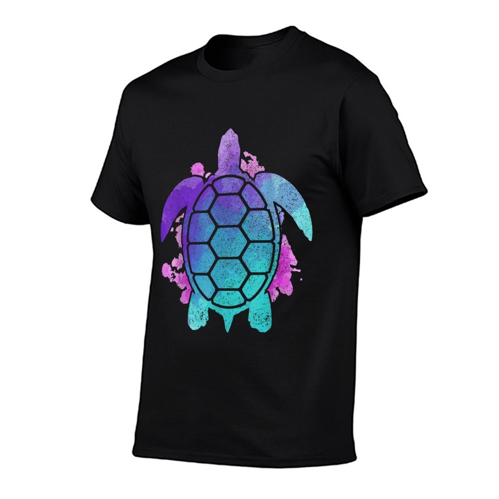 Sea Turtle - Watercolor Art Ocean SCuba Diving  Slim-fit Cut T-Shirt