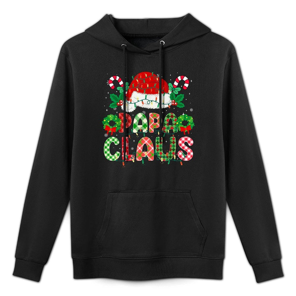 Papa Claus Christmas Lights Pajama Family Matching Grandpa Unisex Design Hoodie