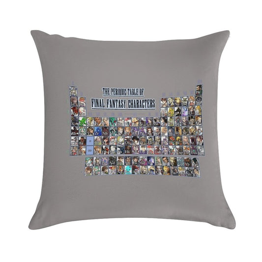 The Periodic Table of Final Fantasy Characters Soft Style Accent Throw Pillow