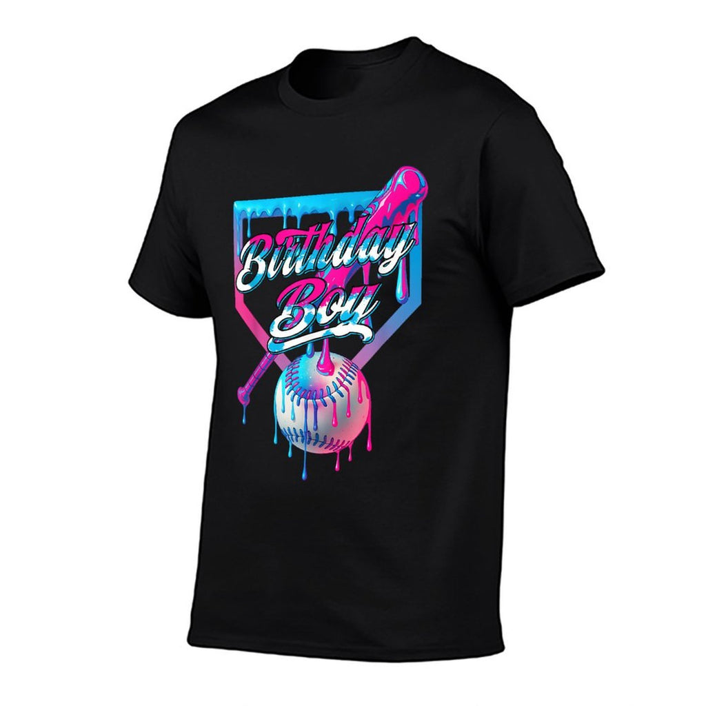 Baseball Ice Cream Drip Birthday Boys Youth Kids Party  Classic T-Shirt