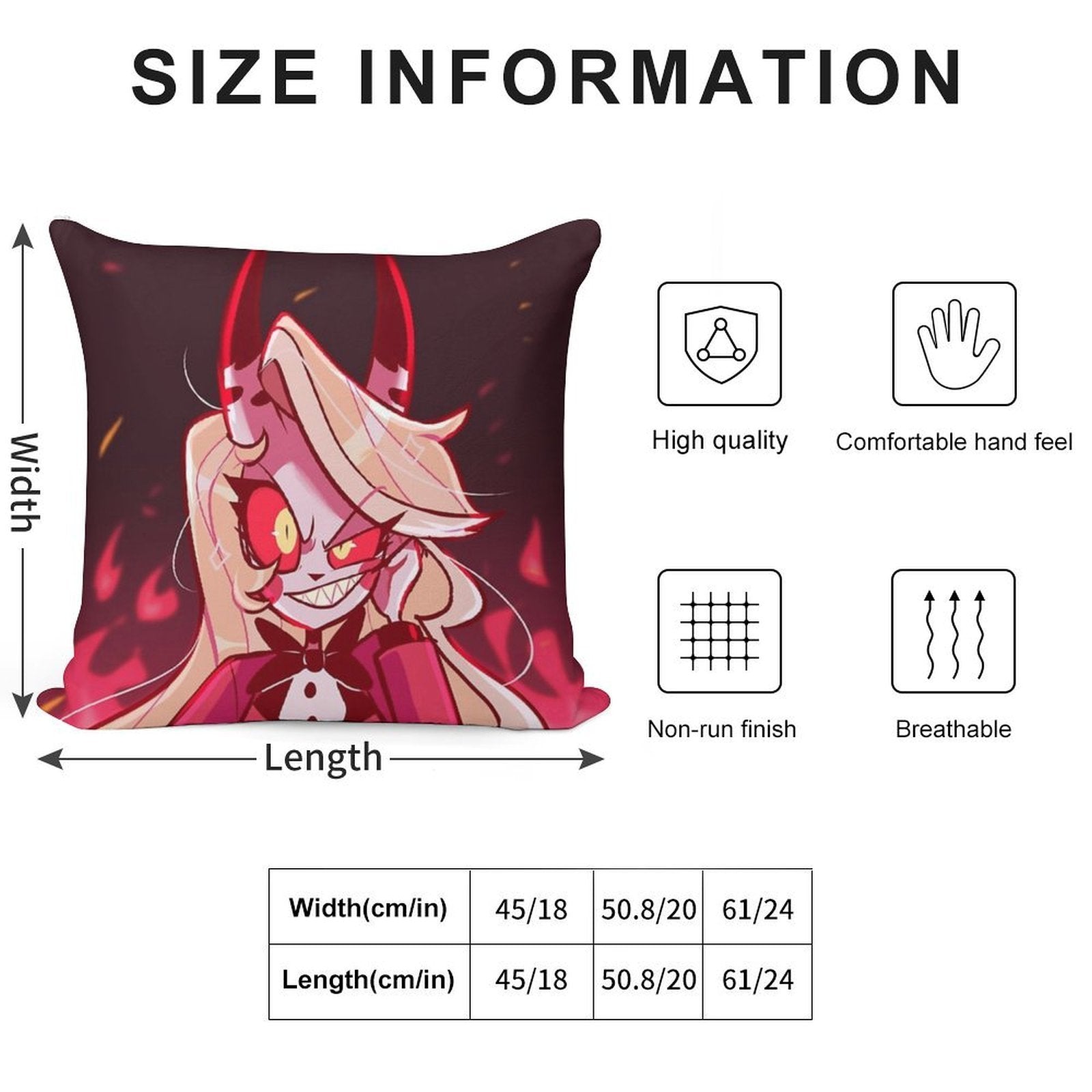 Hazbin Hotel Charlie Soft Easy Maintenance Throw Pillow