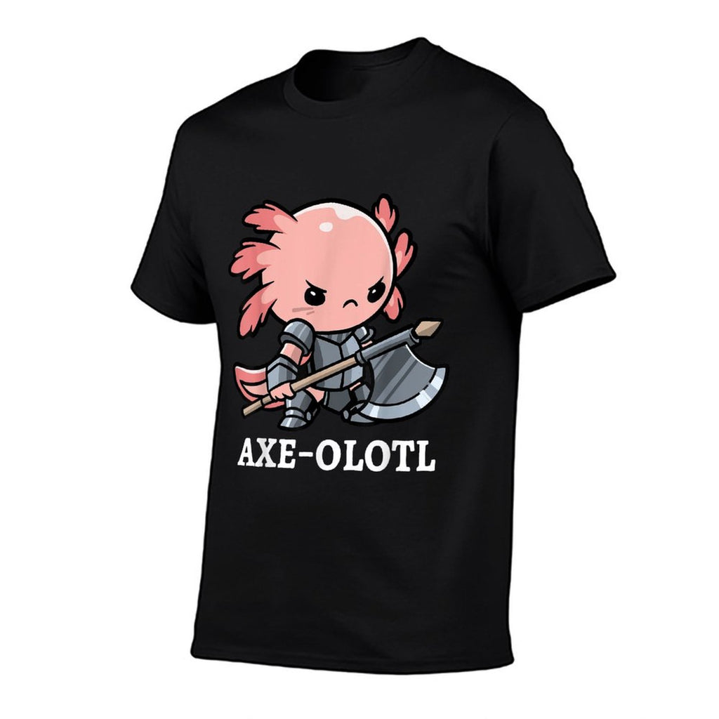 Axe-olotl Warrior Axolotl Mexican Salamander Axe Fighter  Classic T-Shirt