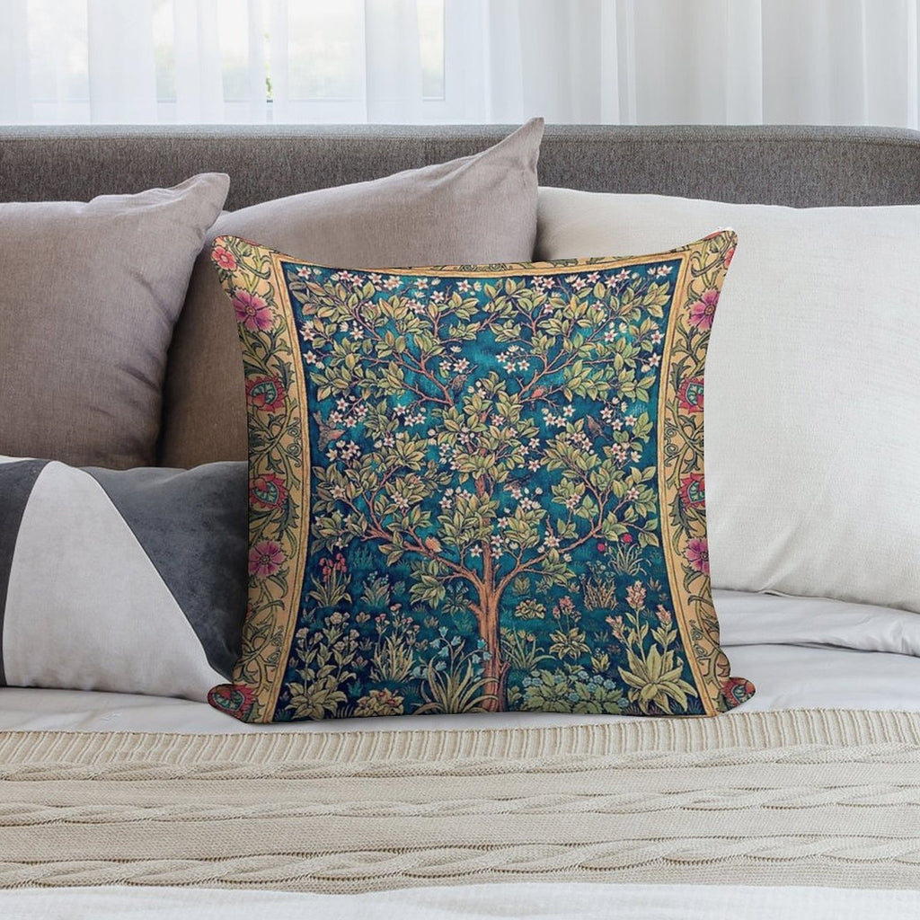 William Morris - Tree of Life, No,3. Soft Multiple Sizes Throw Pillow