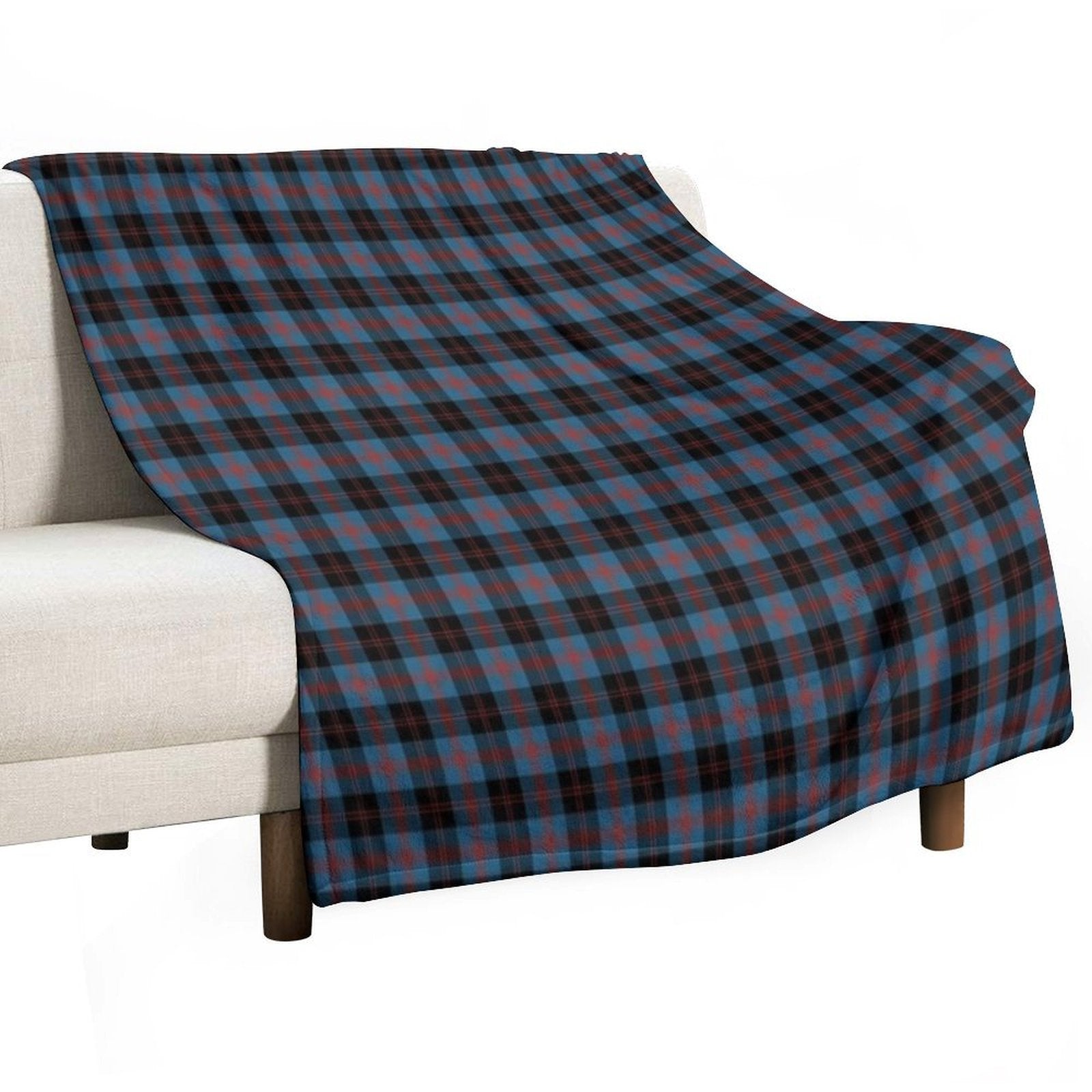 Angus Scotland District Tartan Easy Care Throw Blanket