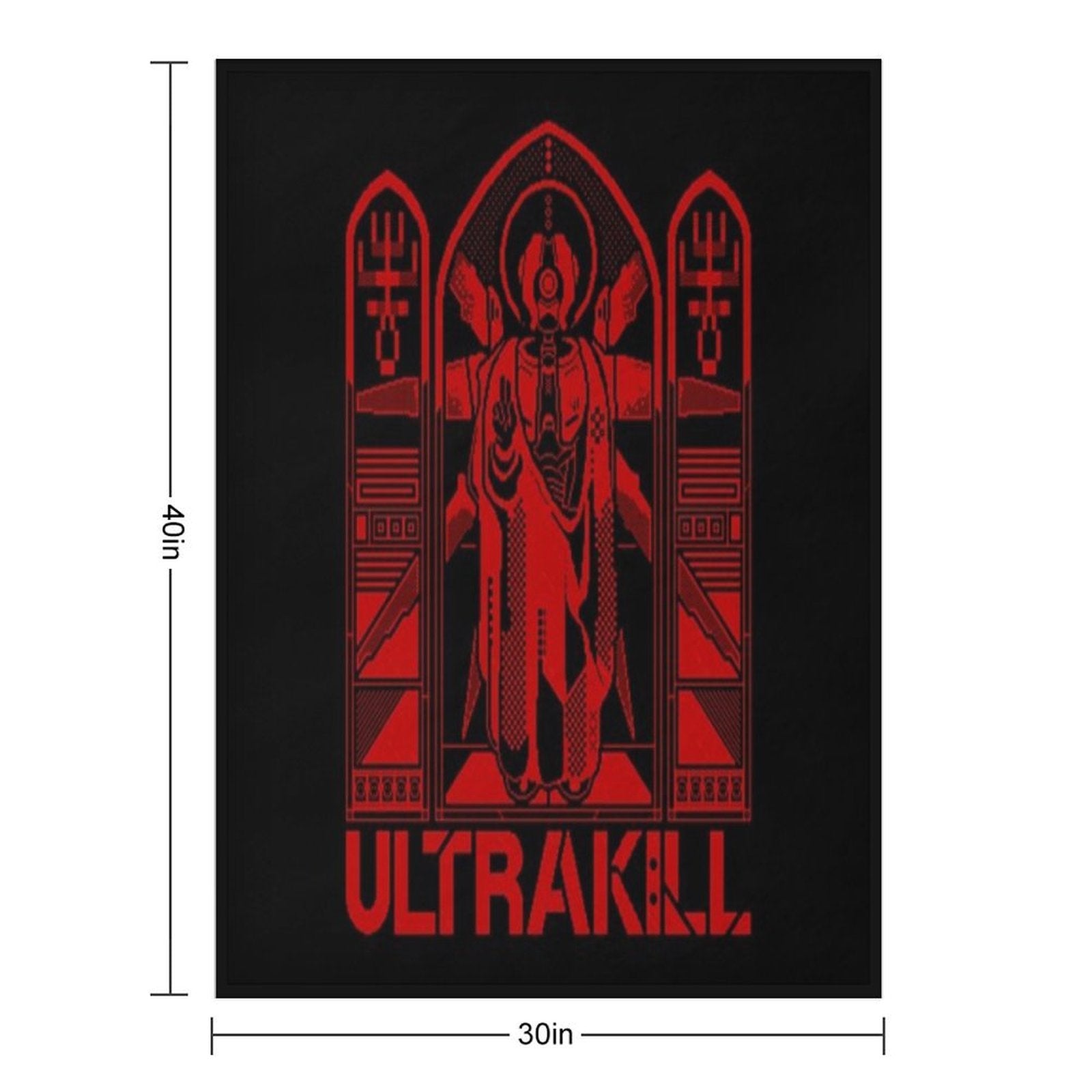 Ultrakill V2 Gabriel Ultrakill Plush Throw Blanket