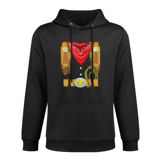 Western Rodeo Sheriff Cowboy Costume Relaxed Fit Hoodie