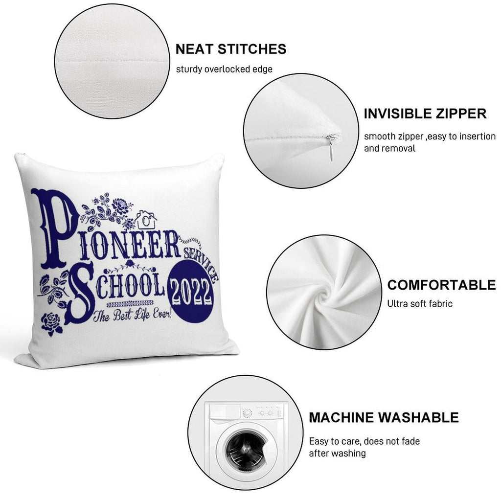 Pioneer School 2022 Fully Accomplish Your Ministry- Best Life Ever! Soft Durable Construction Throw Pillow