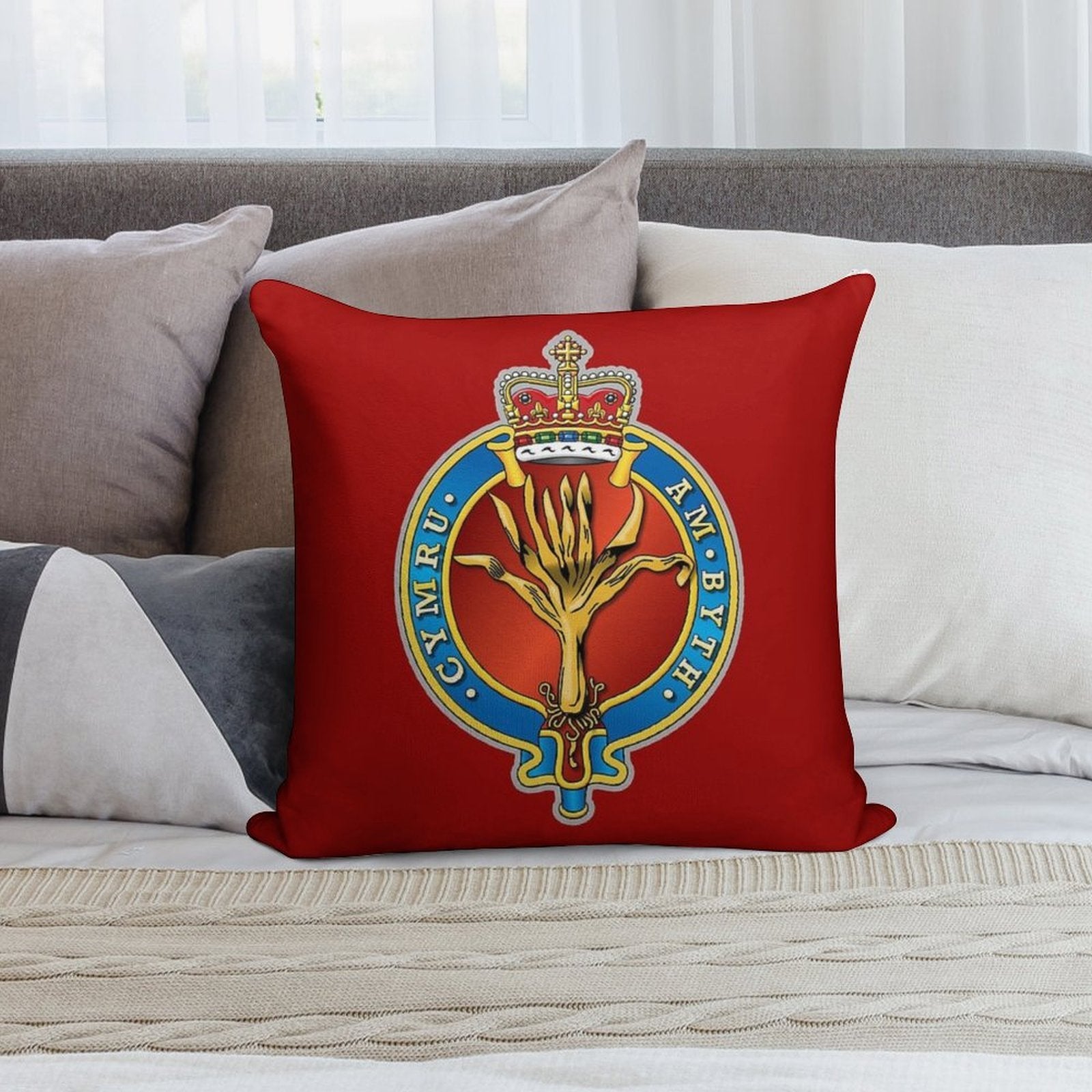 WELSH GUARDS Soft High-Density Material Throw Pillow