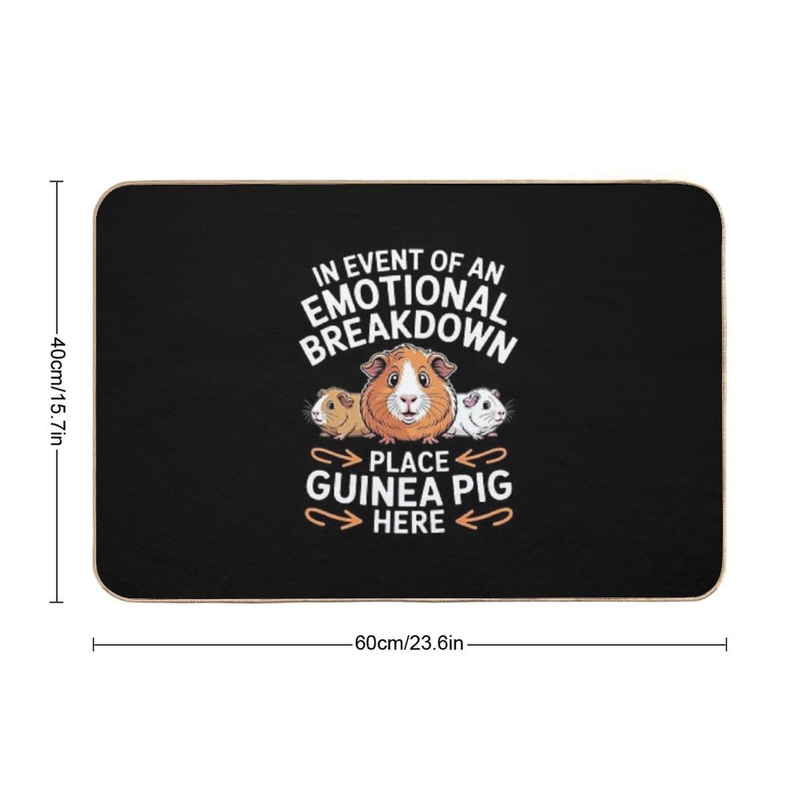Emotional Breakdown Place Guinea Pig Cavy Pet  Eco-Friendly Bath Mat