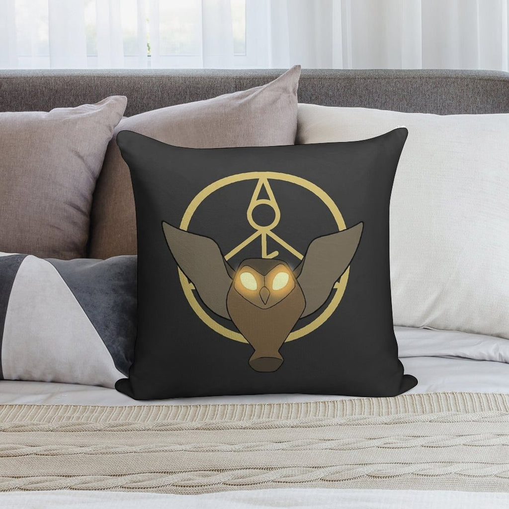 Owlbert Soft Bedroom Essential Throw Pillow