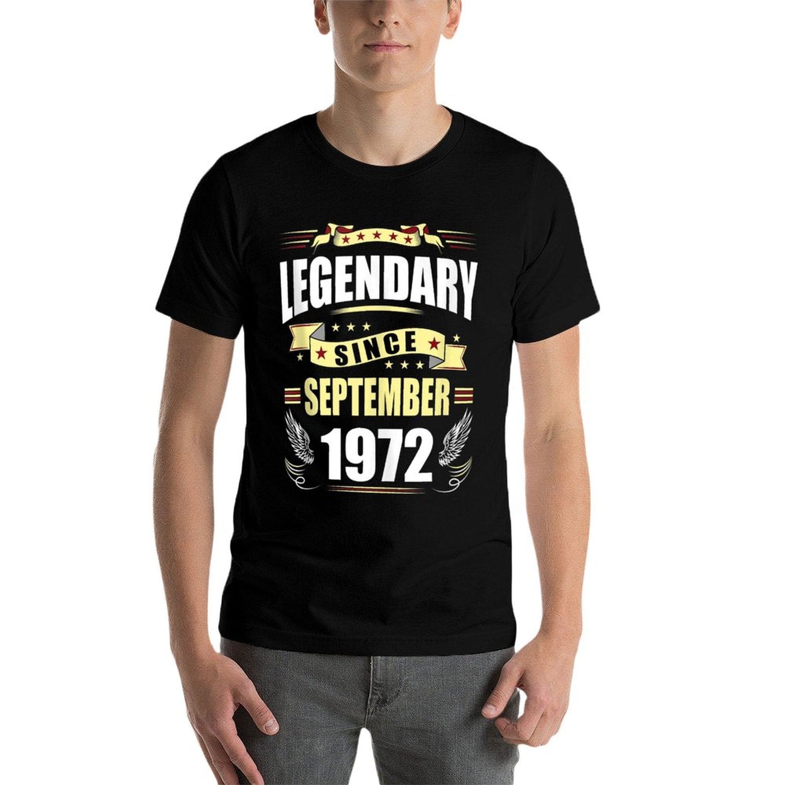 Legendary Since September 1972 Vintage 1972 50th Birthday Comfortable T-Shirt