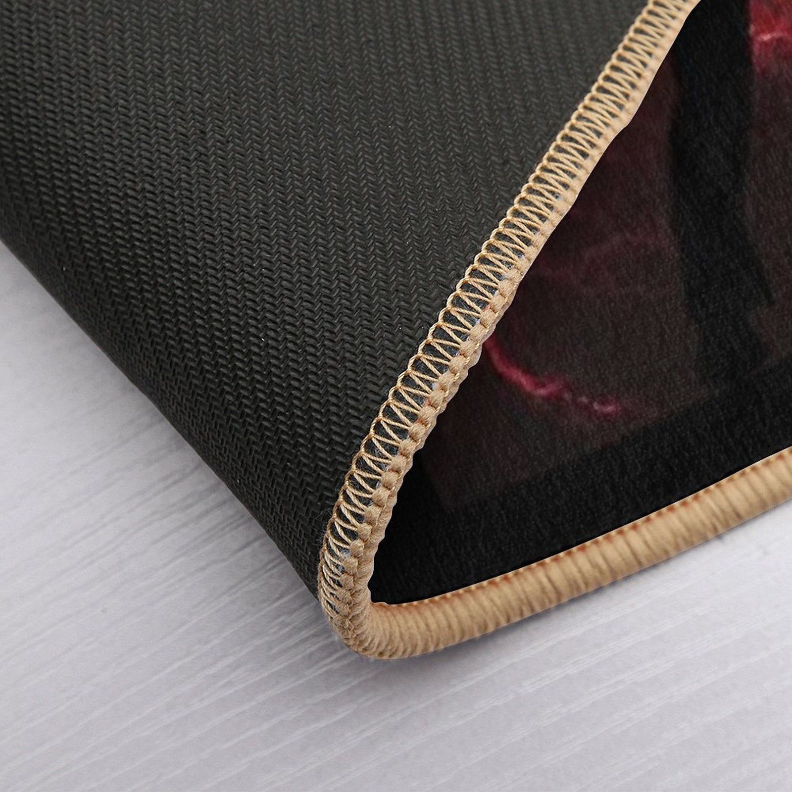 Stranger Things  Eddie Munson with His Guitar - She Was Destined for An Alternate Dimension.  Stain-Proof Bath Mat