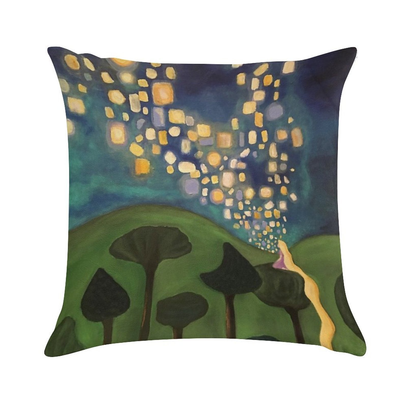 Tangled Floating Lanterns Soft Style Accent Throw Pillow