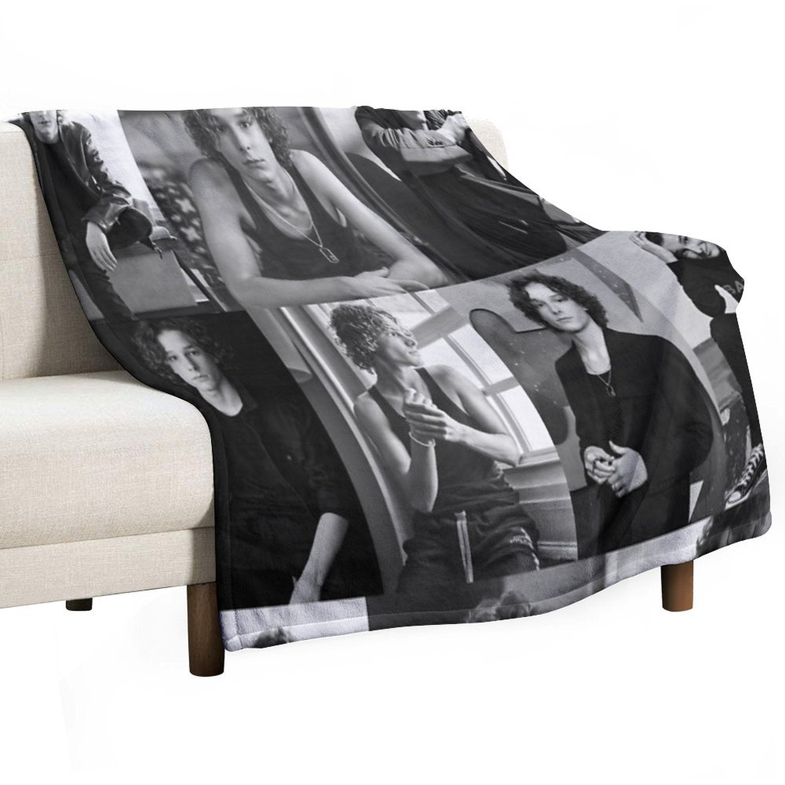 Black And White Mason Thames Collage Versatility Throw Blanket