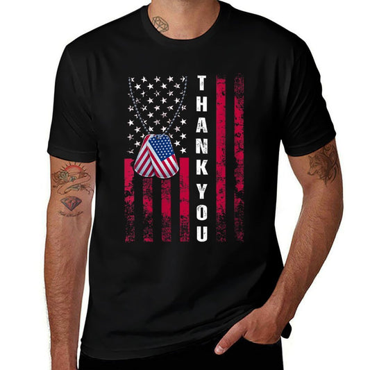 Womens Vintage Thank You USA for Veterans Day For Men Women Comfortable T-Shirt