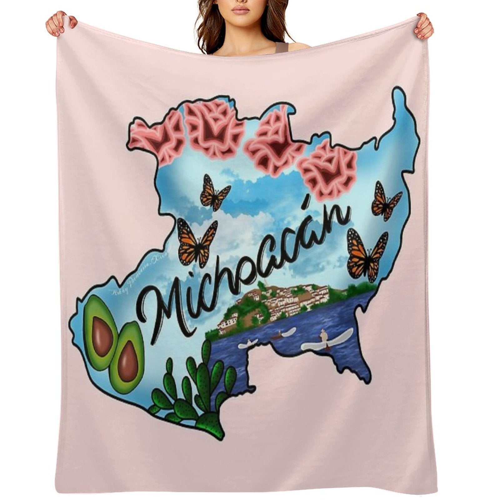 Michoacán Anti-pilling Throw Blanket