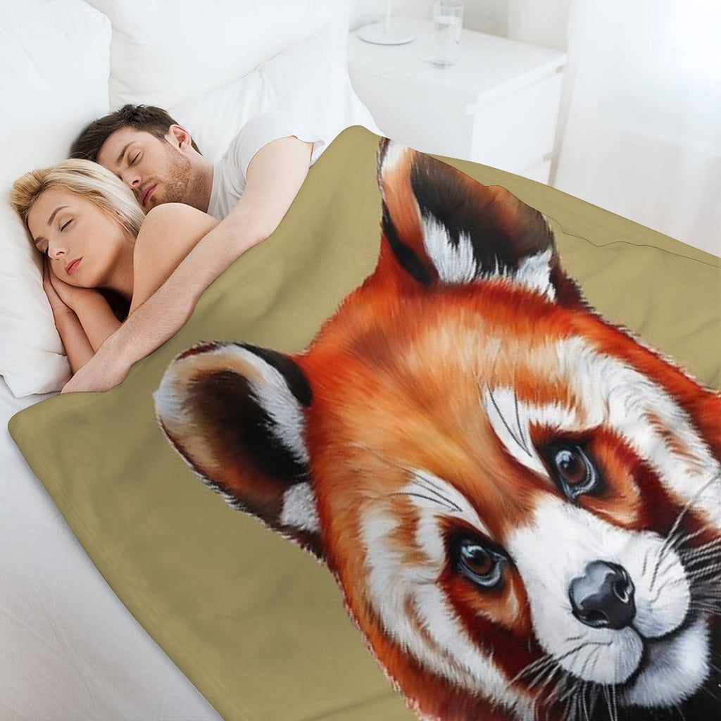 Red Panda - MY ZOO Collection Travel-friendly Throw Blanket