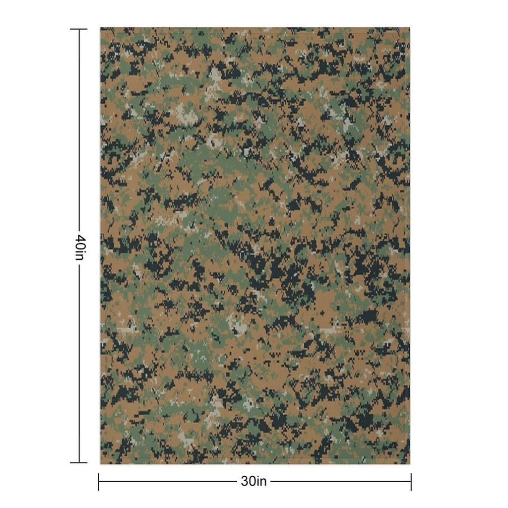 Marpat Camo Quick-dry Throw Blanket