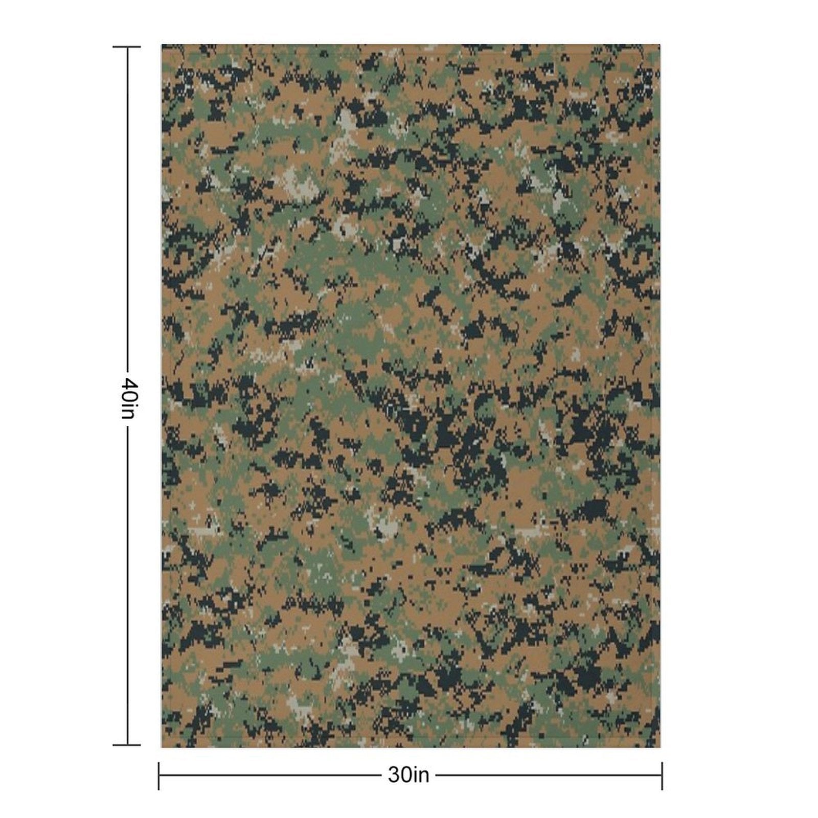 Marpat Camo Quick-dry Throw Blanket