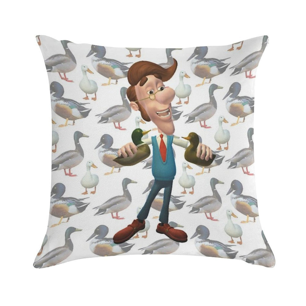 Actually, I'm More of A Duck Kind of Guy Soft Durable Construction Throw Pillow