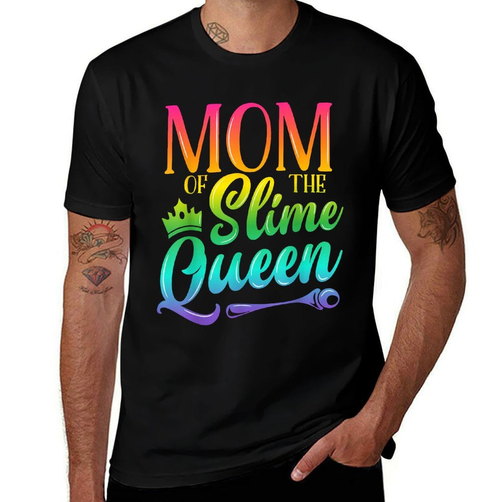 Mom Of The Slime Queen Birthday Party Family Matching Outfit  Graphic-printed T-Shirt