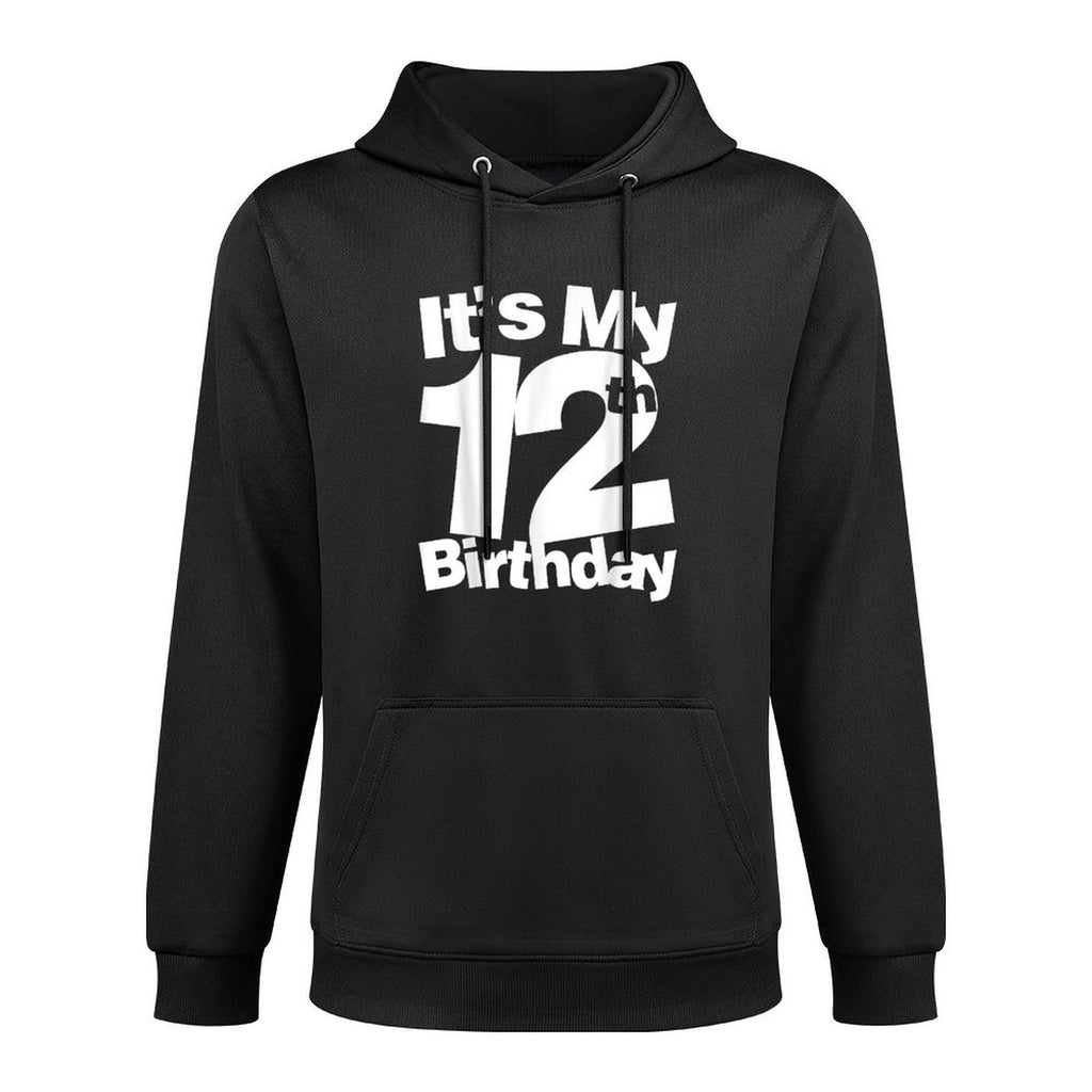 12th Birthday for 12 Year Olds Adjustable Hood Hoodie