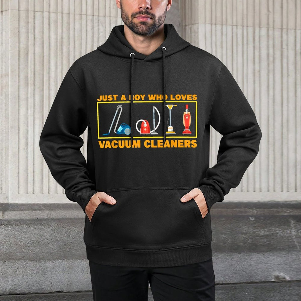 Just A Boy Who Loves Vacuum Cleaners Relaxed Fit Hoodie
