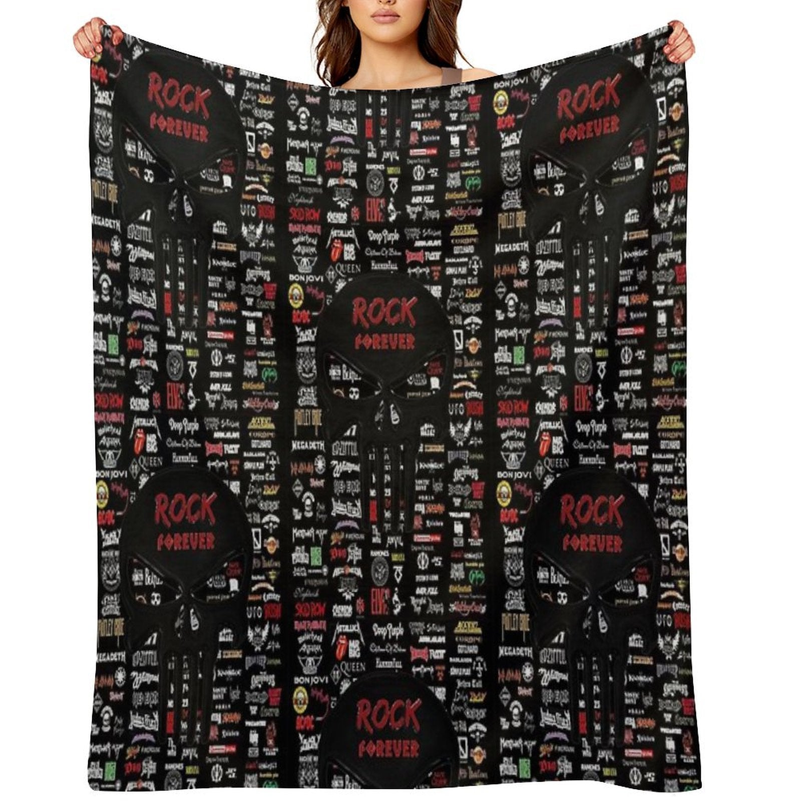 Rock Forever Quick-dry Throw Blanket