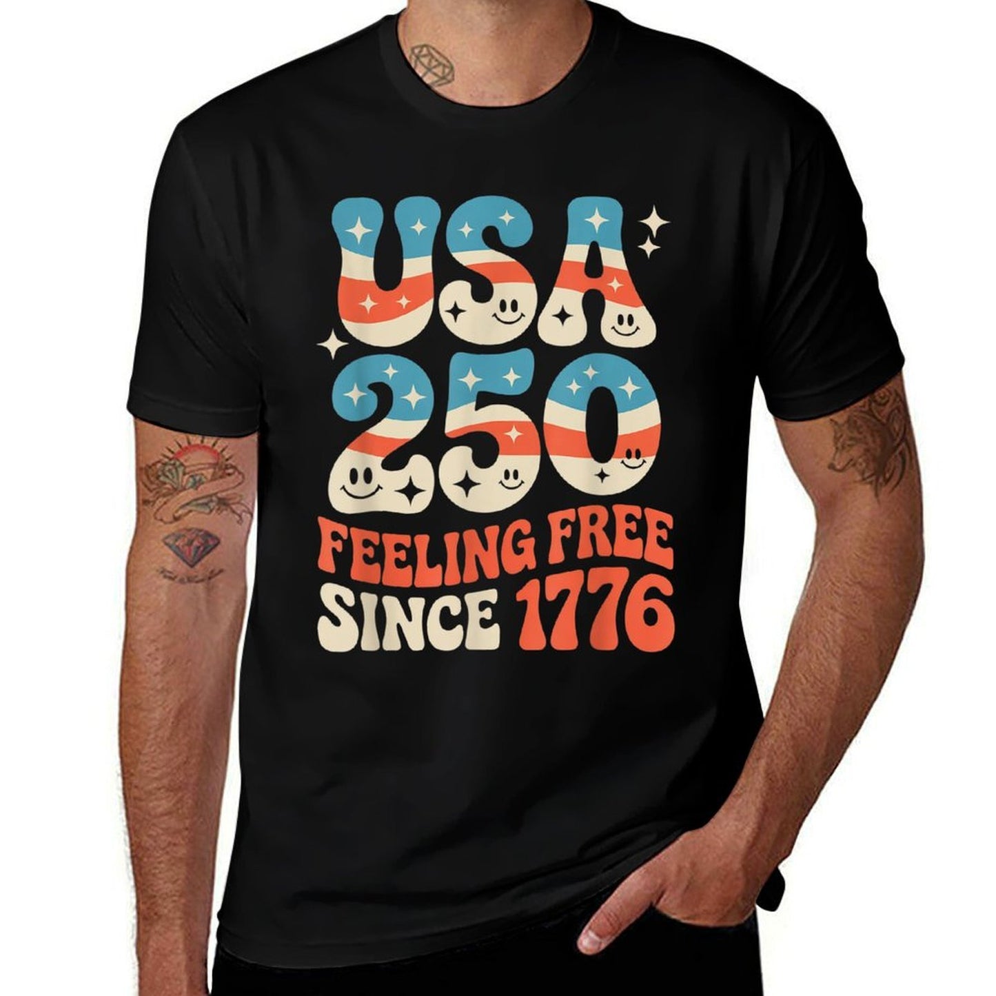 250 Years America Anniversary USA 250th Birthday Apparel  Soft T-Shirt