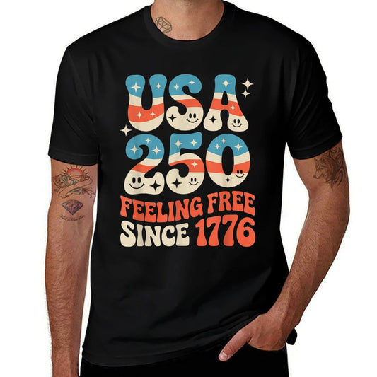 250 Years America Anniversary USA 250th Birthday Apparel  Soft T-Shirt
