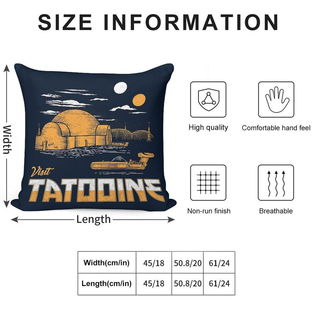 Visit Tatooine Soft Warmth Comfort Throw Pillow