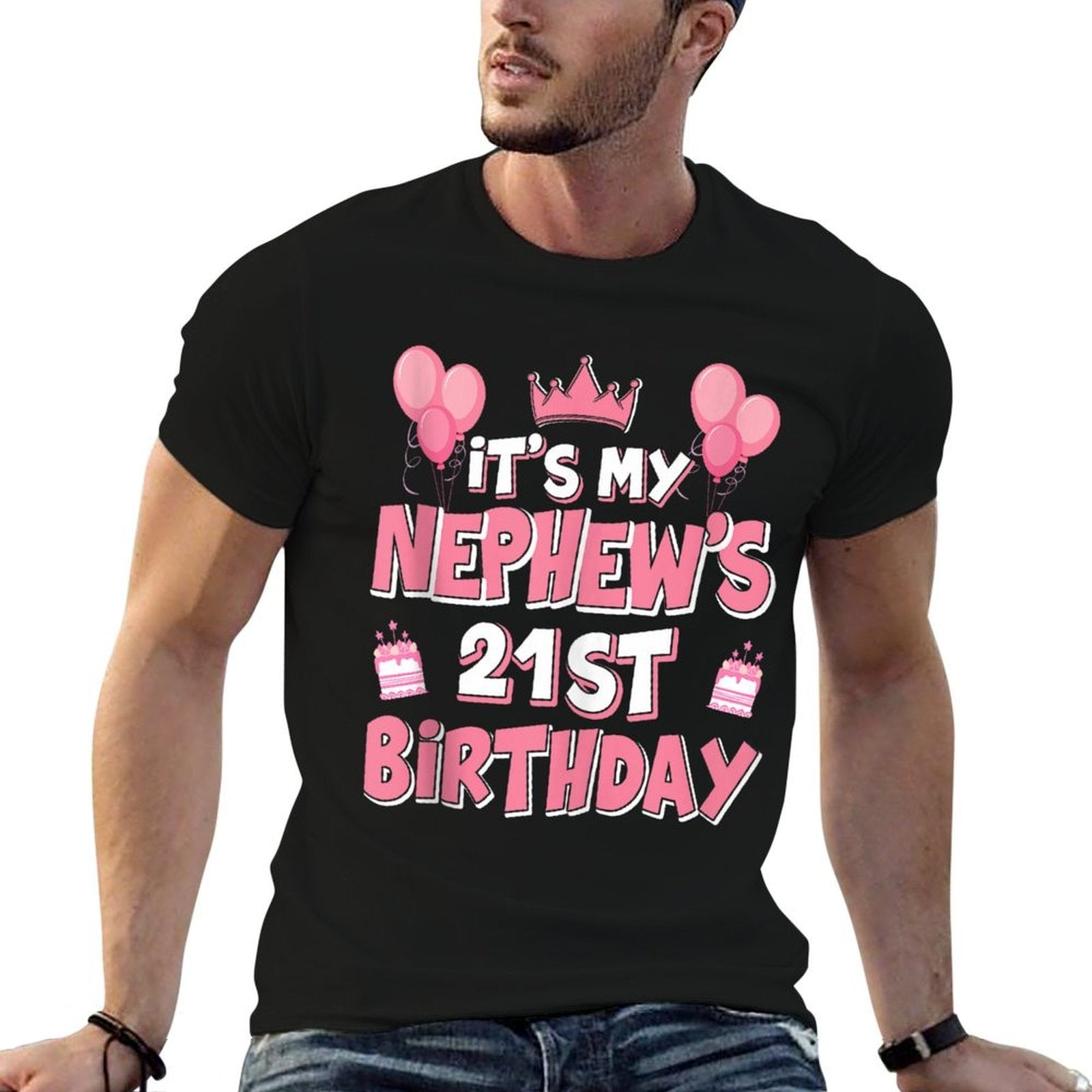 Balloons It's My Nephew's 21st Birthday 2004 21 Years Old  Moisture-wicking T-Shirt