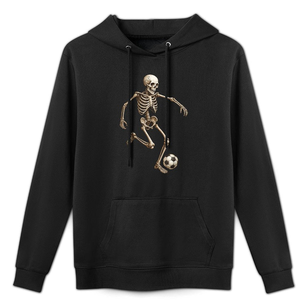 Skeleton Soccer Retro Halloween Costume Funny Men Boys Kids Colorfast Hoodie