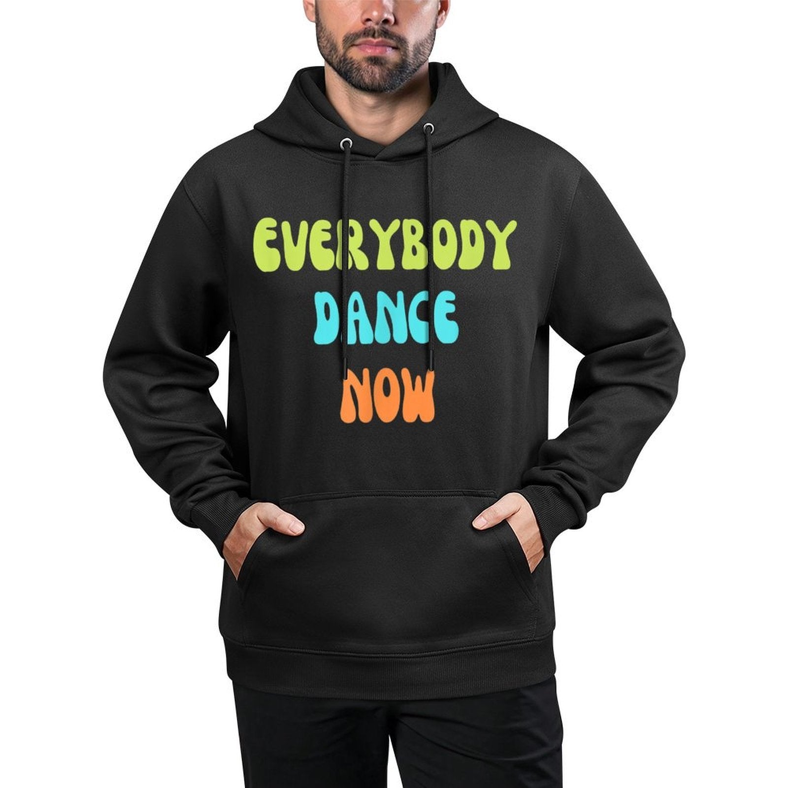 Everybody Dance NowGroovy Retro Fun Colorful Dance Lover Shrink-Resistant Hoodie