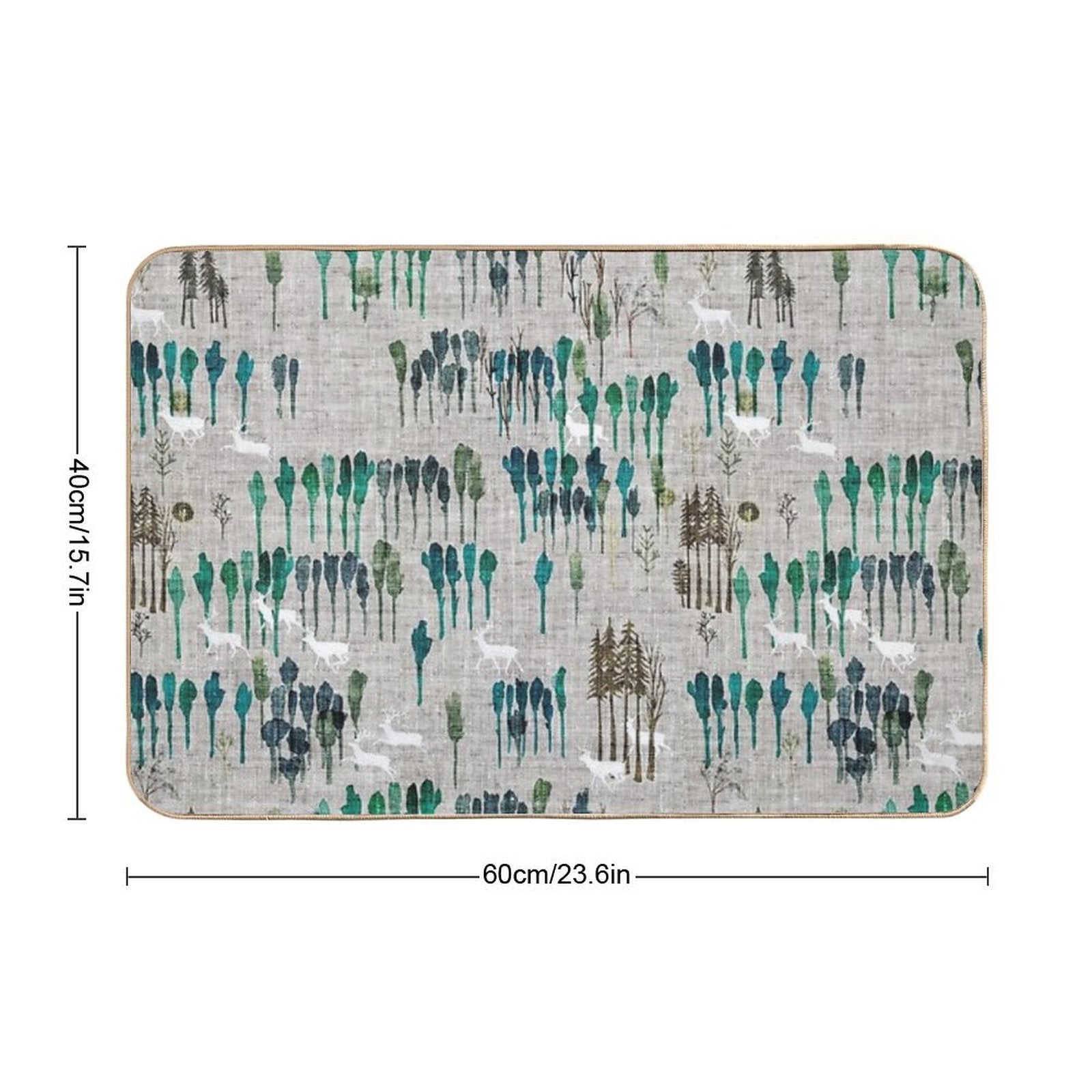 Deep Forest  Long-Lasting Bath Mat