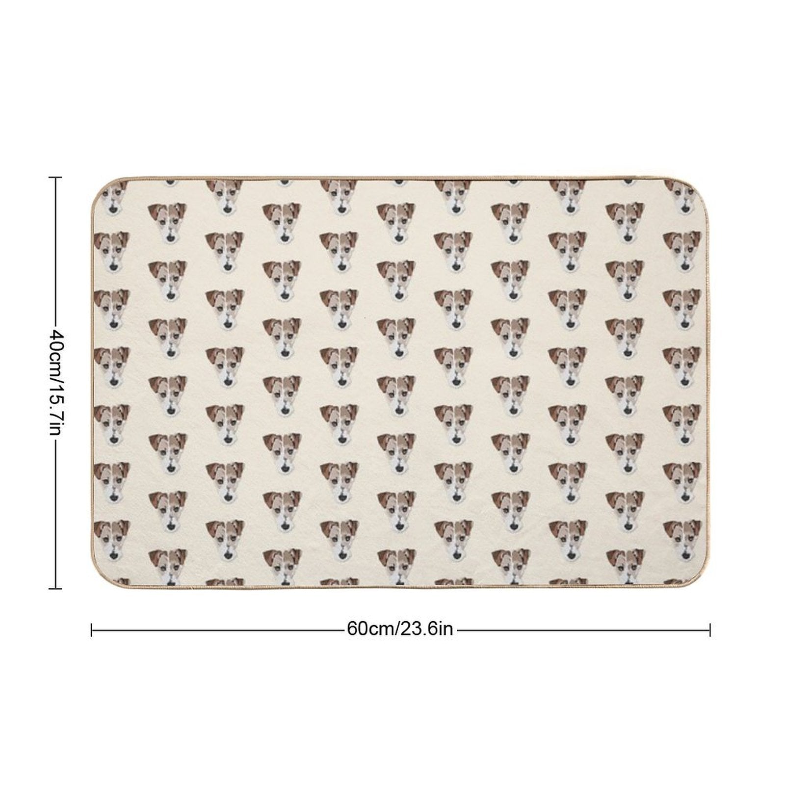 Stephen The Anxious Adventurer – Dog Mugshot  Multi-Purpose Bath Mat