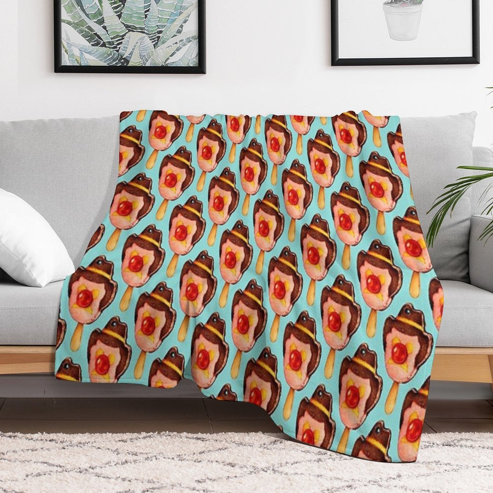 Bubble O' Bill Pattern Easy Care Throw Blanket