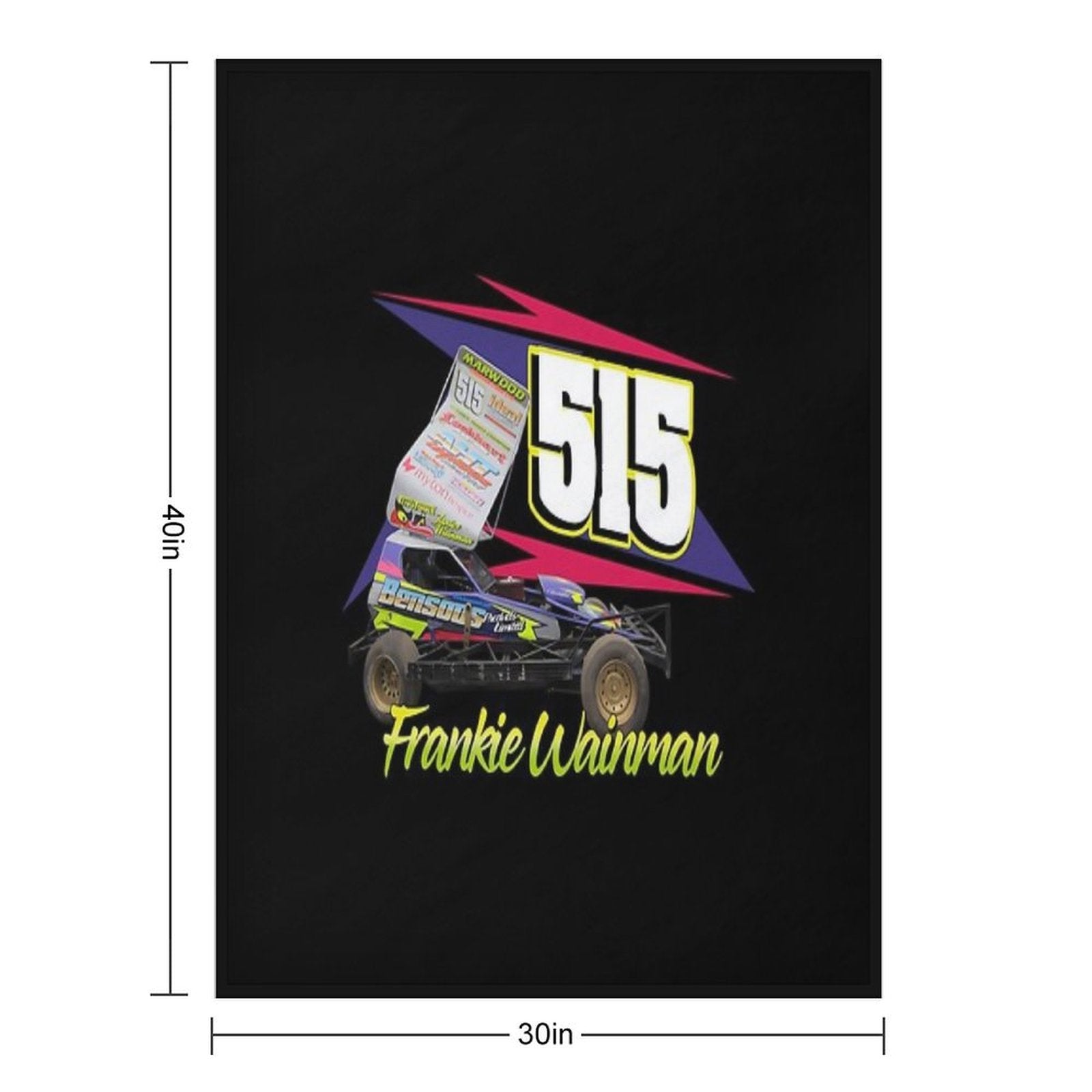515 Frankie Wainman Brisca F1 2019 Wrinkle-free Throw Blanket