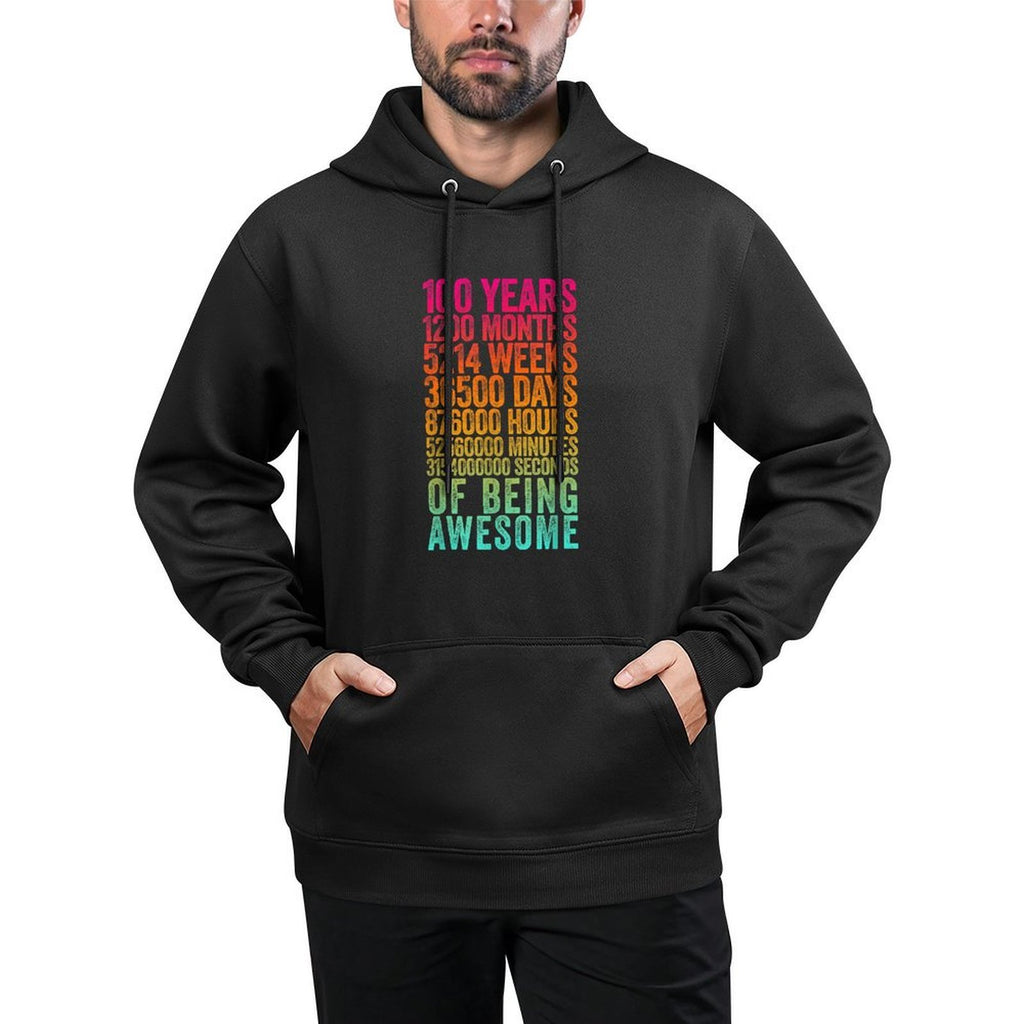 Funny 100th Birthday Old Meter Funny 100 Year Old Gift Breathable Fabric Hoodie