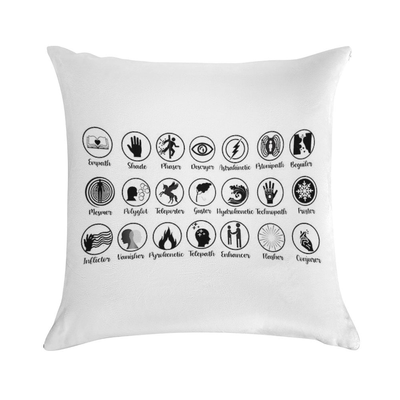 KOTLC -  Ability Badges Soft Multiple Sizes Throw Pillow