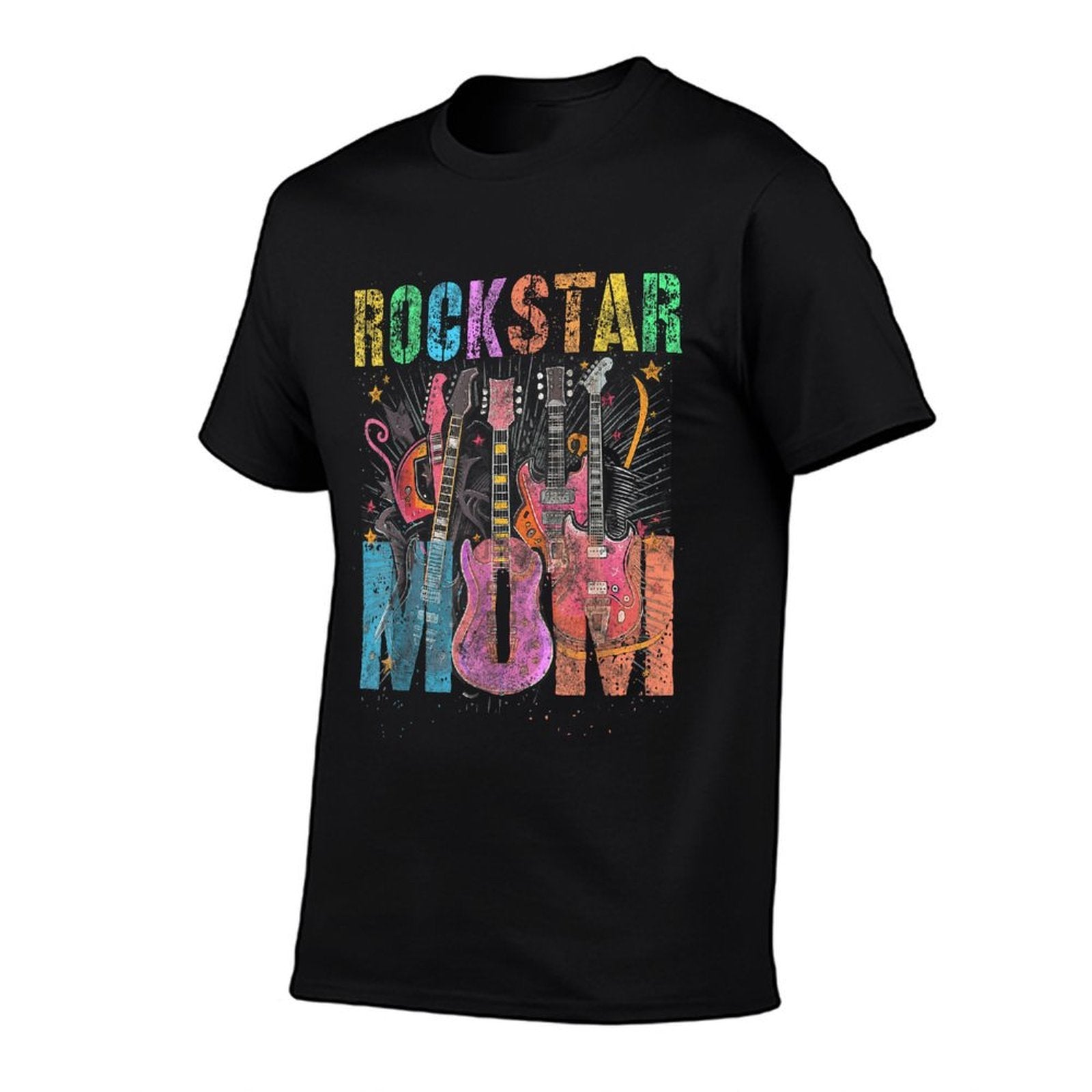 Funny ROCKSTAR MOM Rockin' Mommy Squad Mama Birthday  Graphic-printed T-Shirt