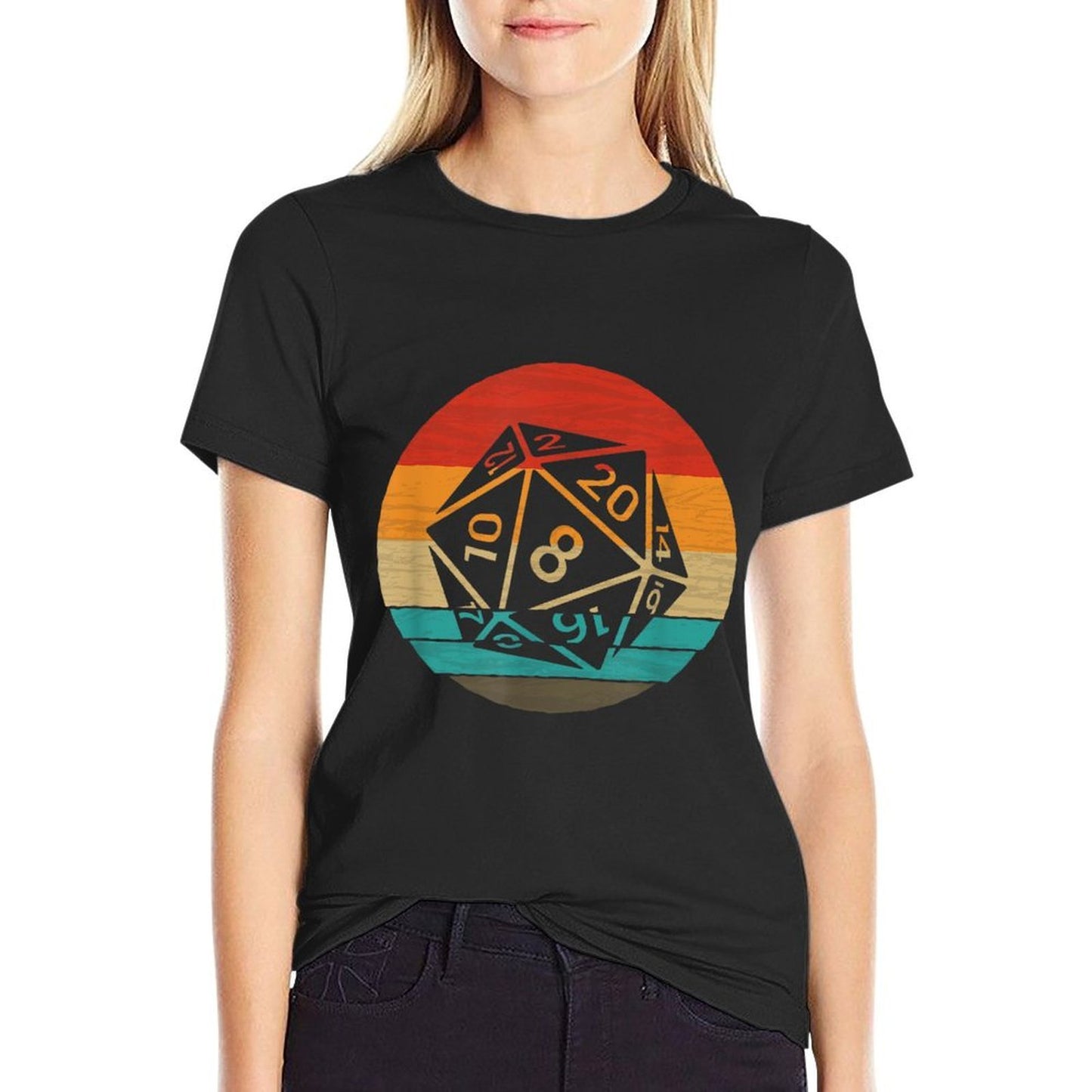 20 Sided Dice Retro Style Vintage Comfortable T-Shirt