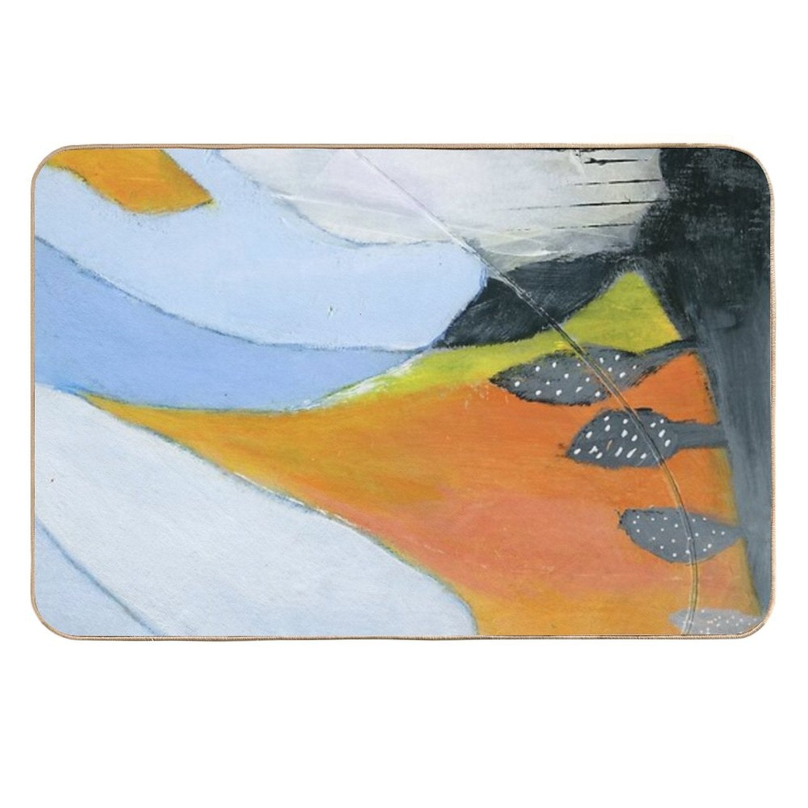 Bold Terrain Vivid Landscape  Fade-Resistant Bath Mat