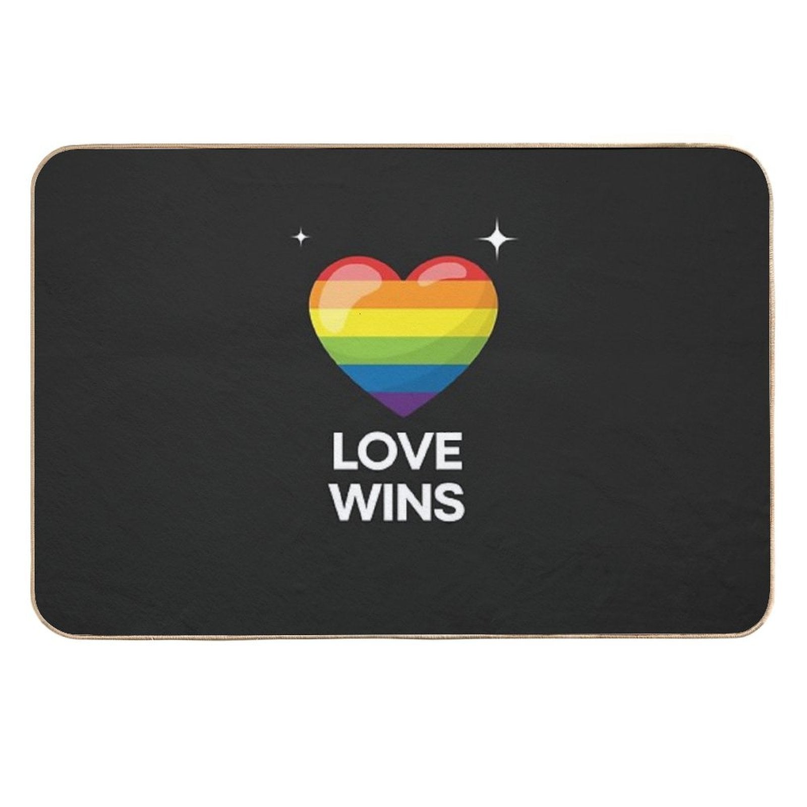 Love Wins!  Stain-Proof Bath Mat