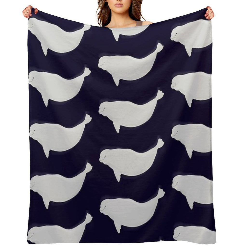 Beluga Shrink-resistant Throw Blanket
