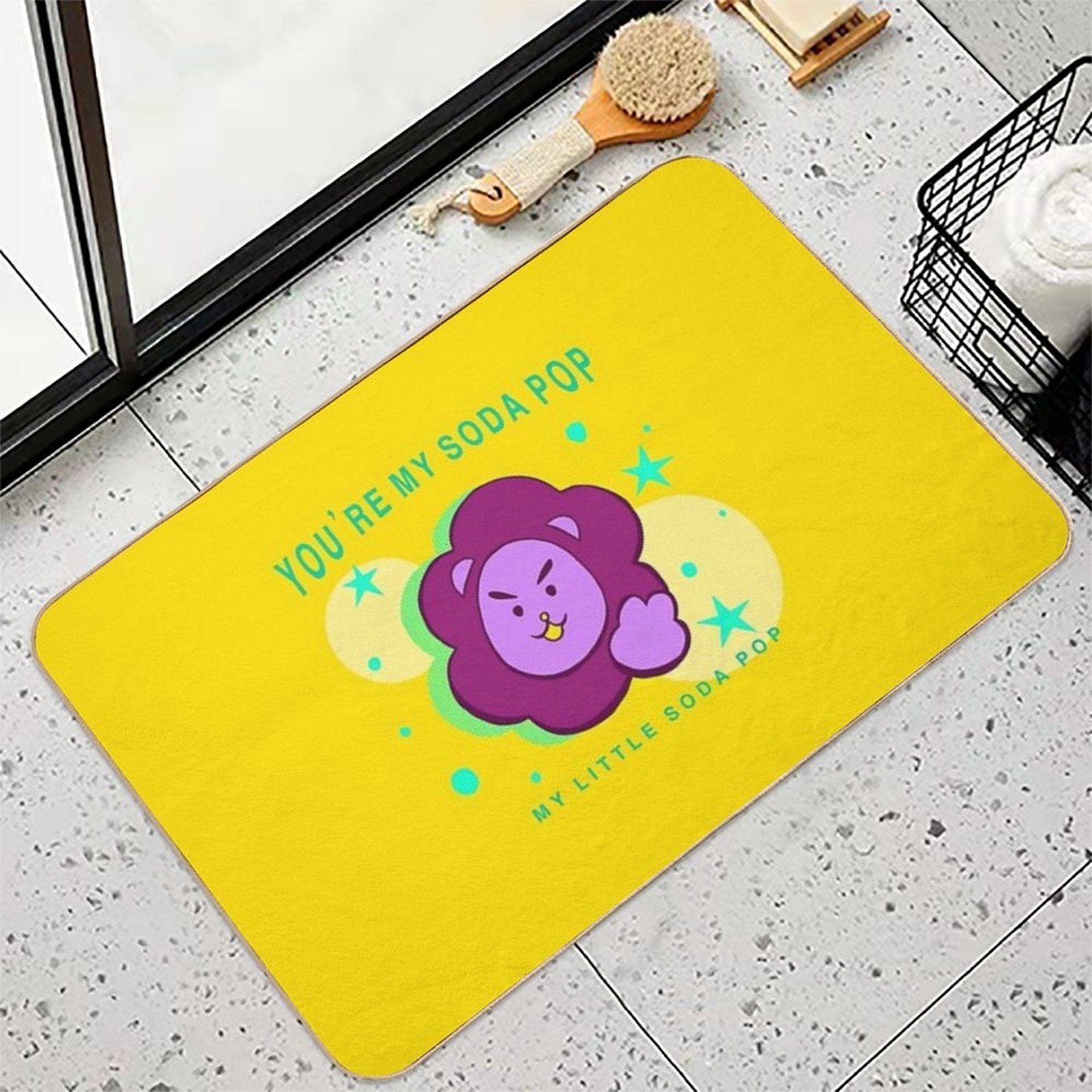 Soda Pop Collection Kpop Demon Hunters  Non-Slip Bath Mat