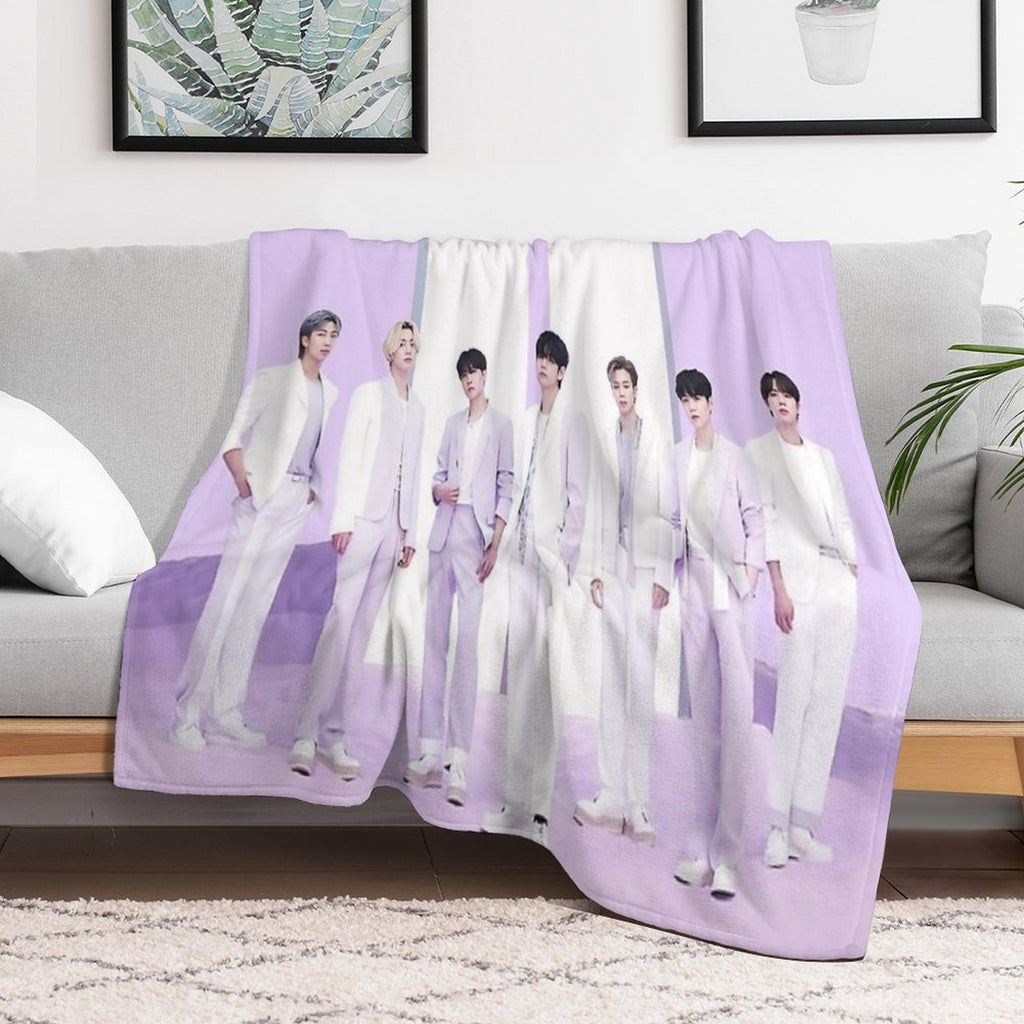 BTS THe Best All Members Anti-pilling Throw Blanket