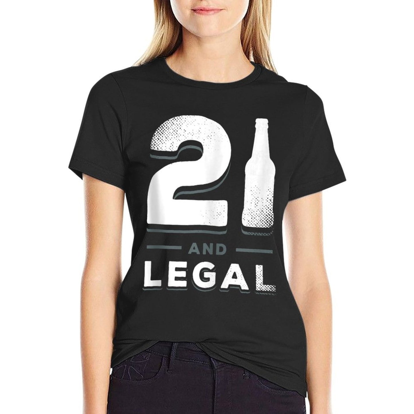 21 Year Old Birthday Gift Him Her Funny 21st Birthday Drink  Vintage-inspired T-Shirt